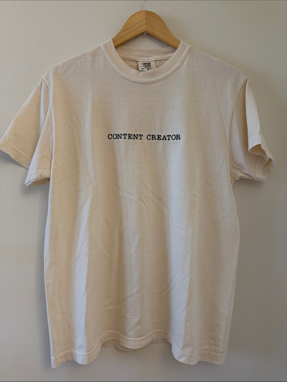 Gildan Cream 'Content Creator' Short Sleeve Tee